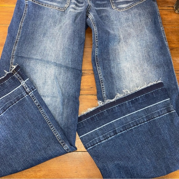 Flamingals flare Stylish Blue Denim Jeans large - Picture 2 of 6